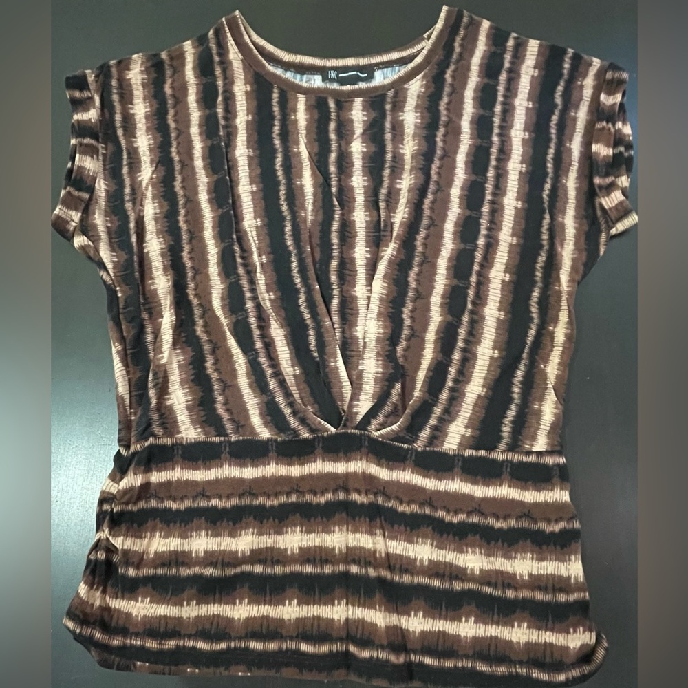 INC Shortsleeve 100% Cotton Crewneck Top *Like New*. Size M